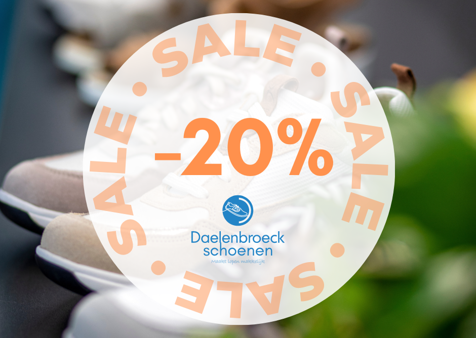 20% korting bij Daelenbroeck Schoenen!